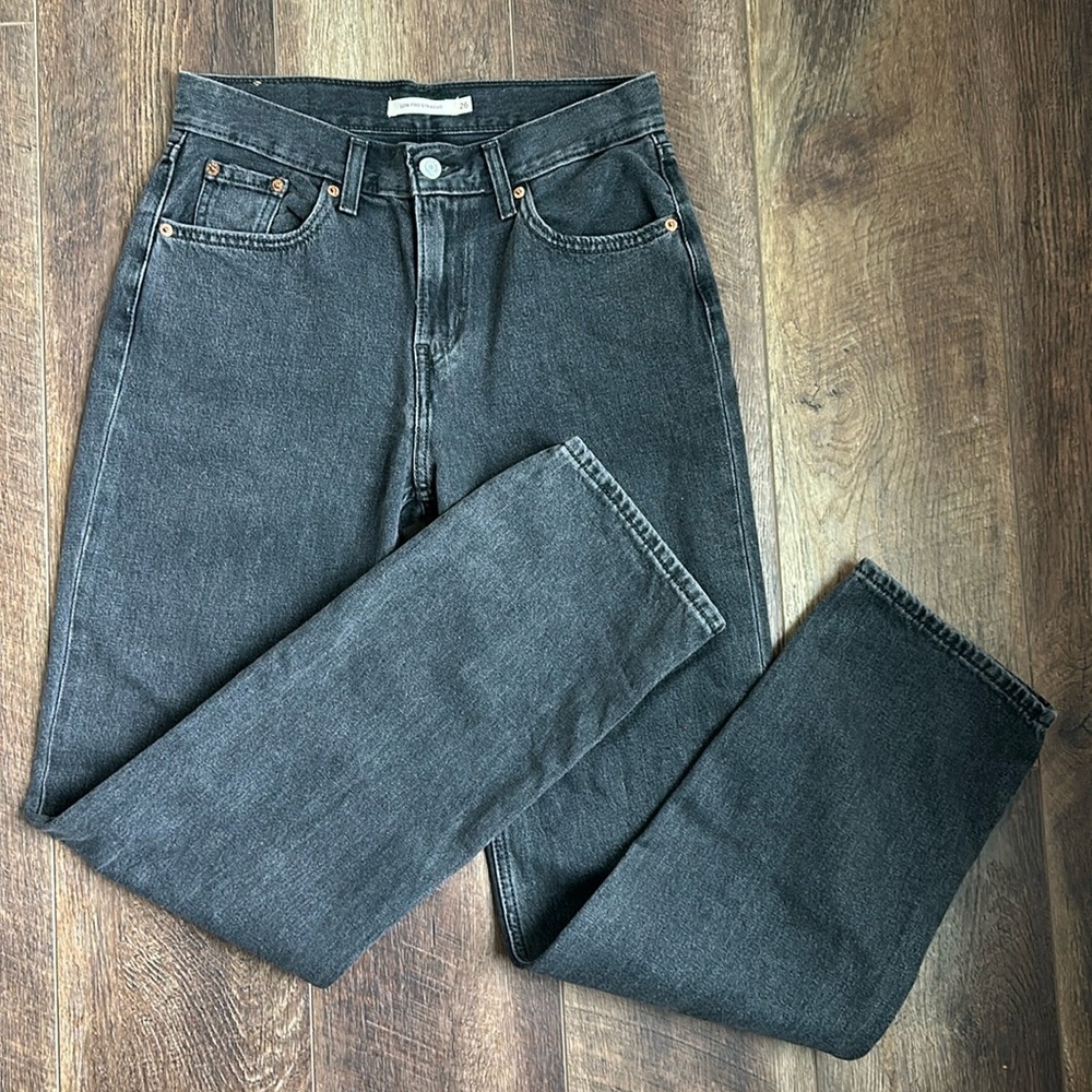 Levis Low Pro Straight Leg Jean - Black / Dark Gray Wash